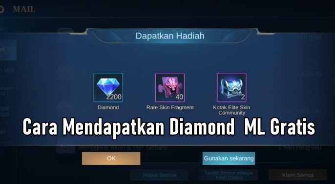 Cara Mendapatkan Diamond ML Secara Gratis