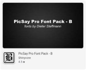 Aplikasi PicSay Pro Font